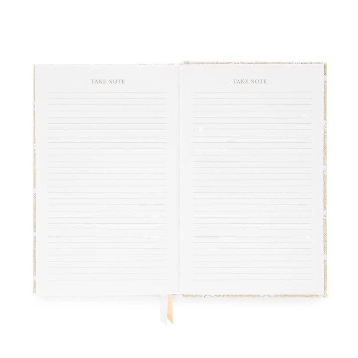 Planner opened to show two pages designed for recording notes.