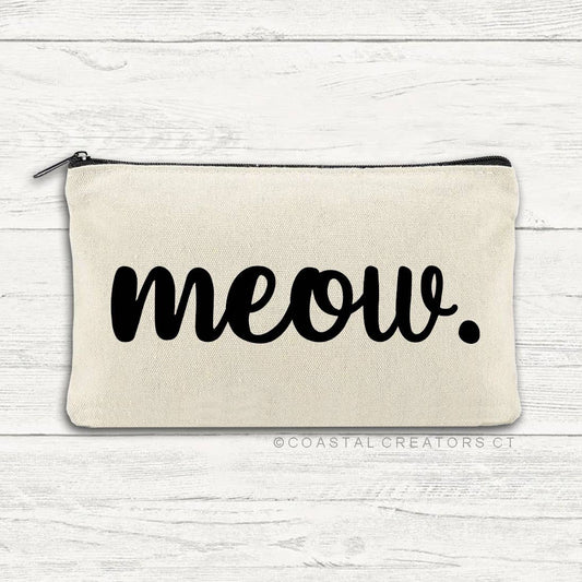 Cat Meow Zipper Case