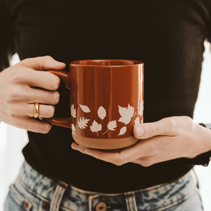 Fall Leaves Mug, 14 oz