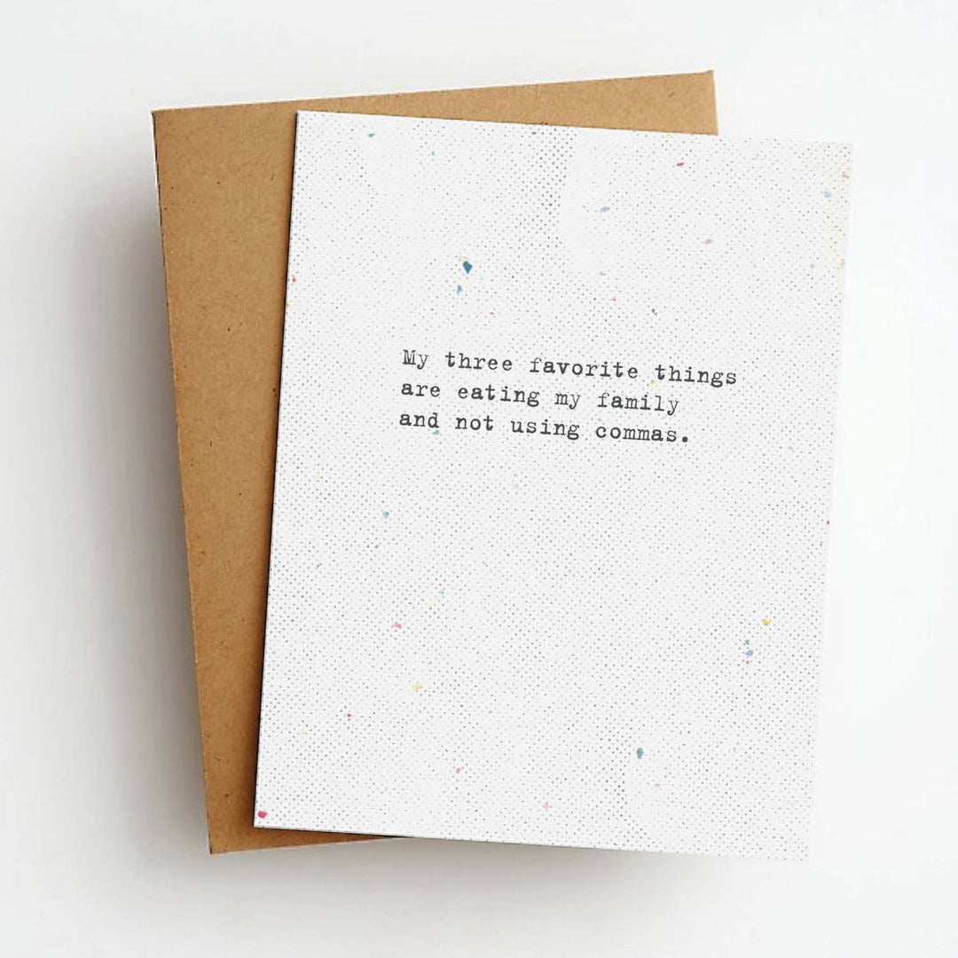 Commas Card