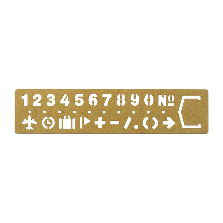 Traveler's Brass Template Bookmark