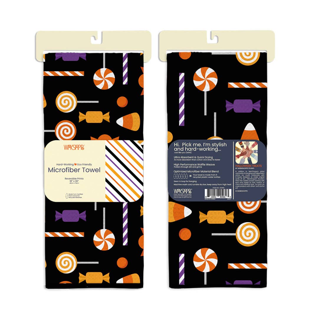 Halloween Treats Microfiber Kitchen Towel