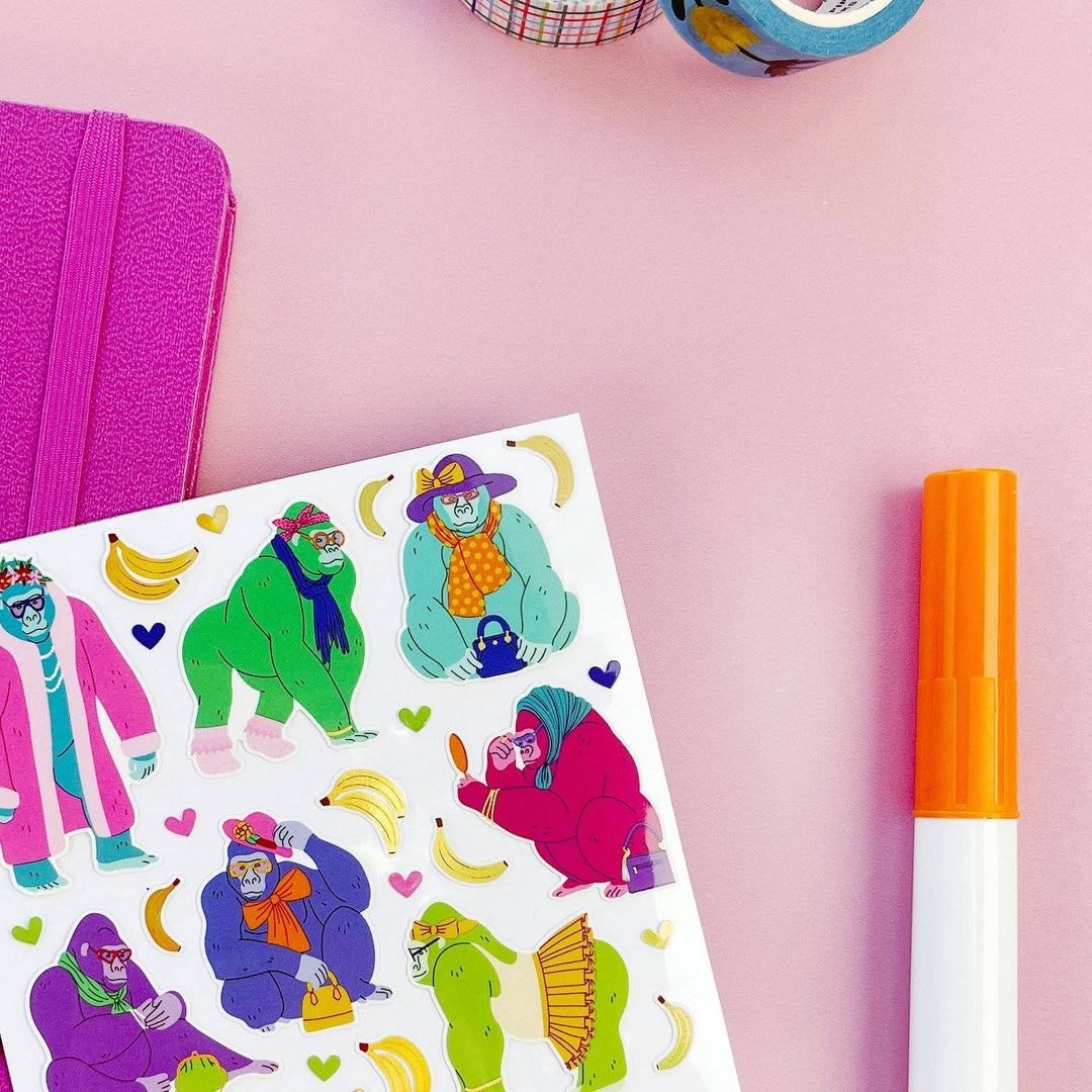 Glamor Gorillas Stickers