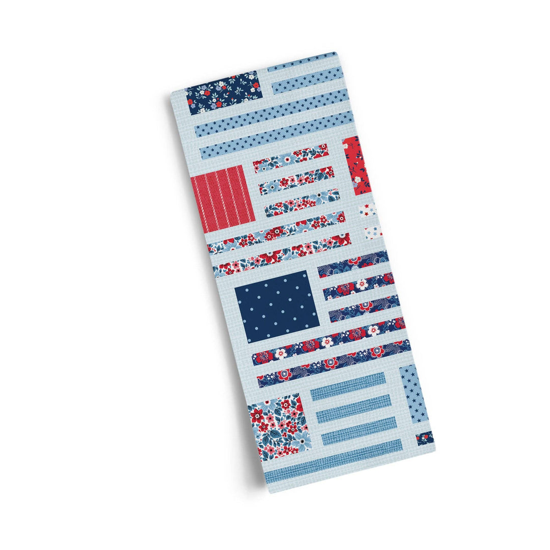 Stars, Stripes and Florals Tea Towel