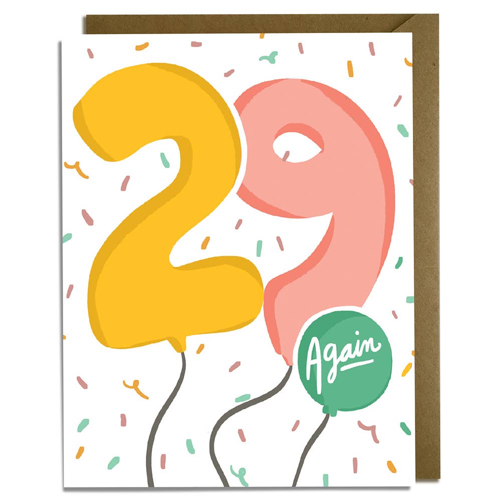 29 Again Birthday Card