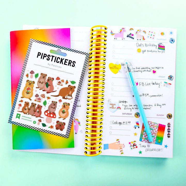 Quokka Blossoms Stickers