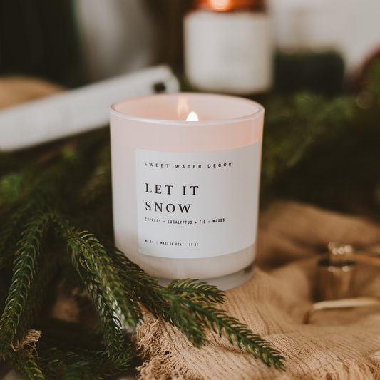 Let It Snow Soy Candle, 11 oz