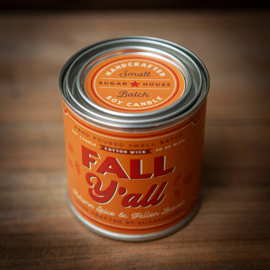Fall Y'all Soy Paint Can Candle, 8 oz