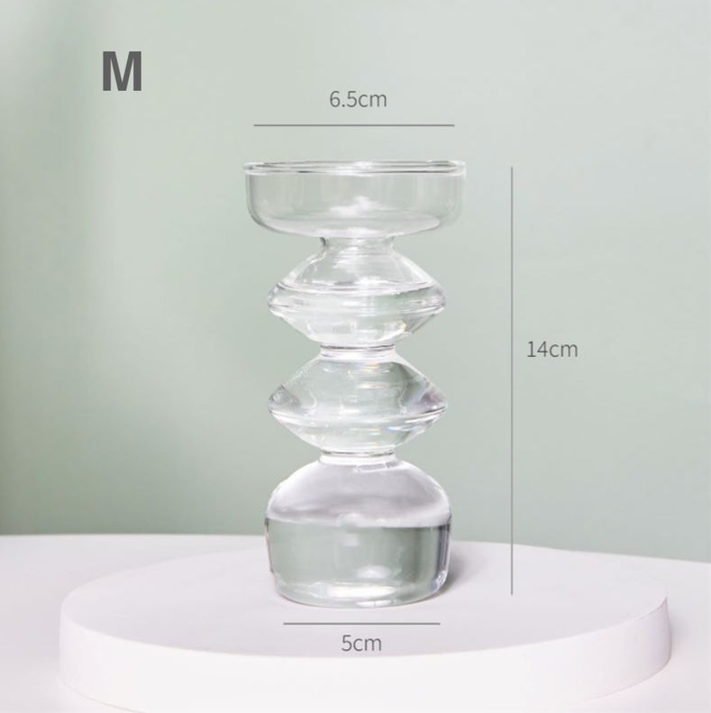 Modern Glass Candlestick, 22 shapes