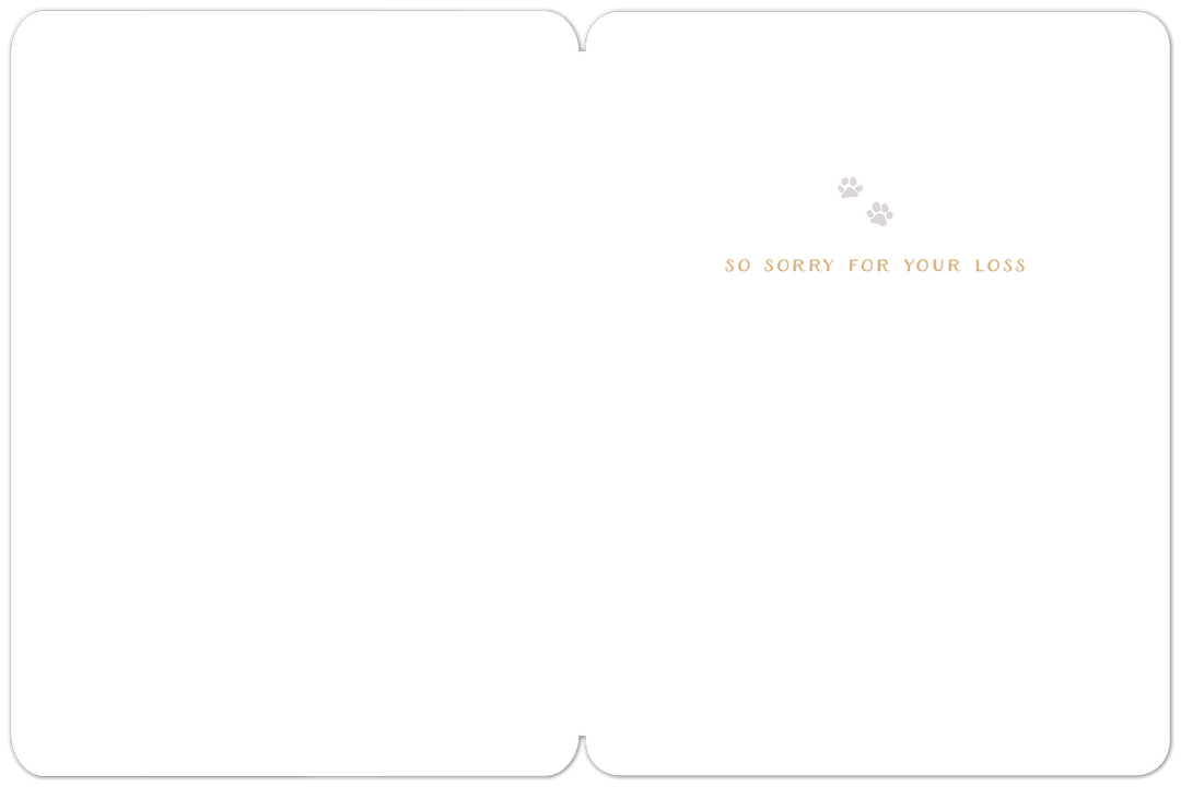 Love Never Leaves Us Pet Sympathy Card