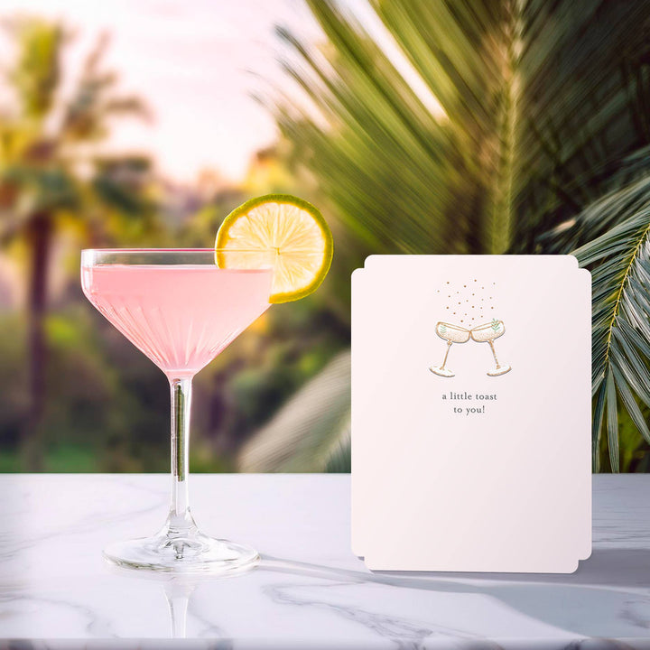 A Little Toast to You Anniversary Card