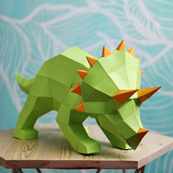 Origami Triceratops Craft Kit