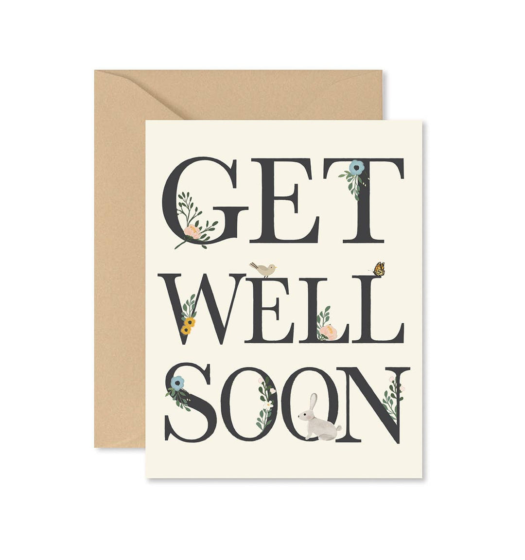 Get Well Soon Floral Card