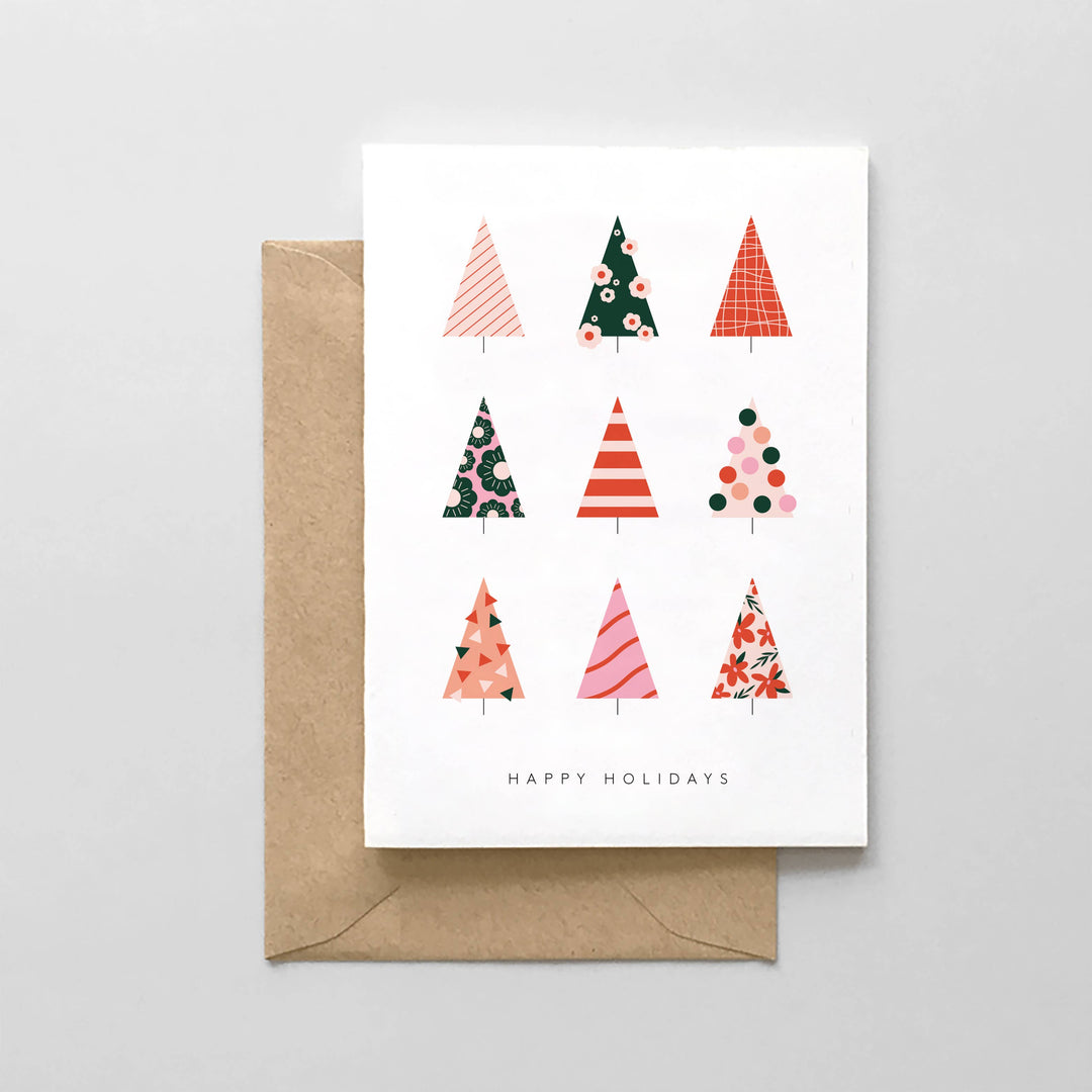 Happy Holidays Tree Card