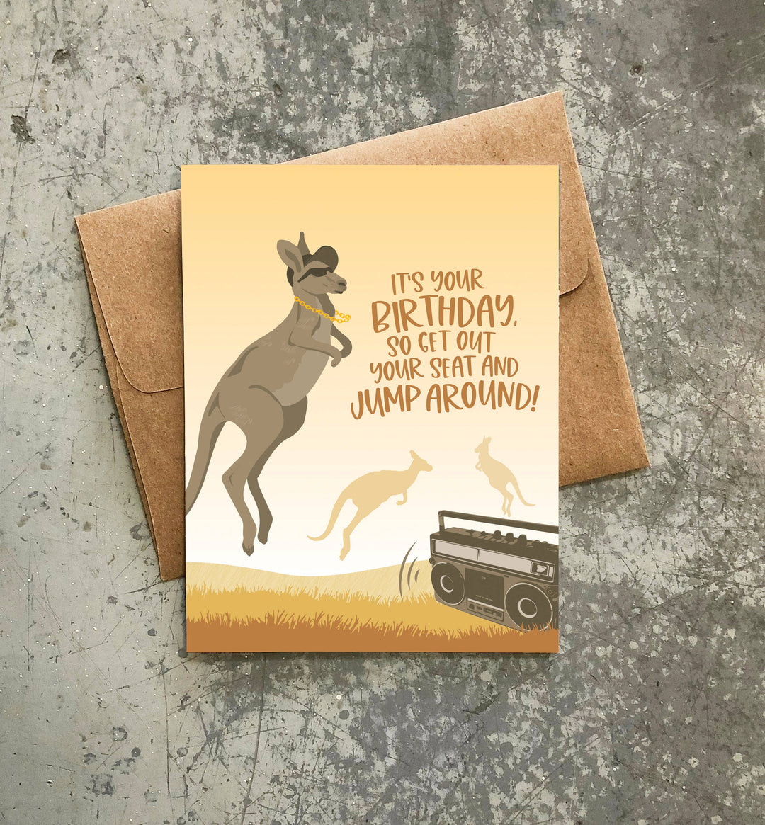 Jump Around Birthday Card