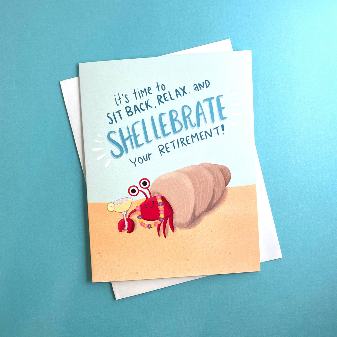 Beach Crab Retirement Card