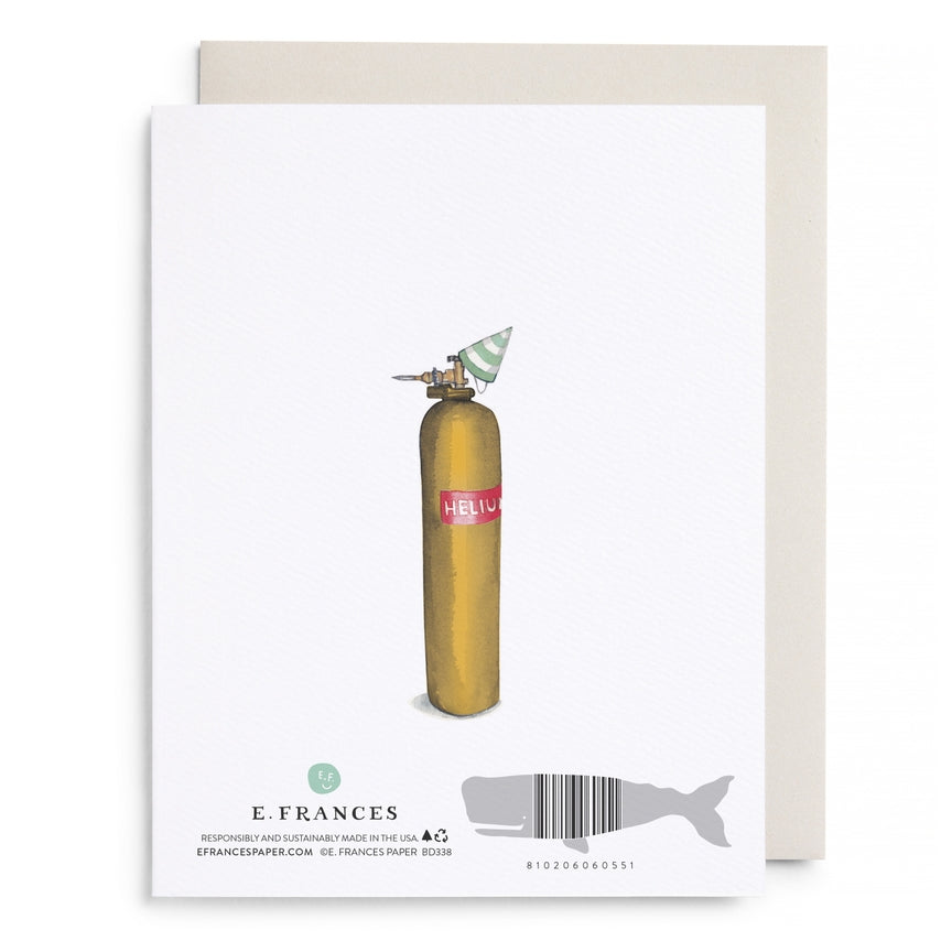 Helium 21 Birthday Card