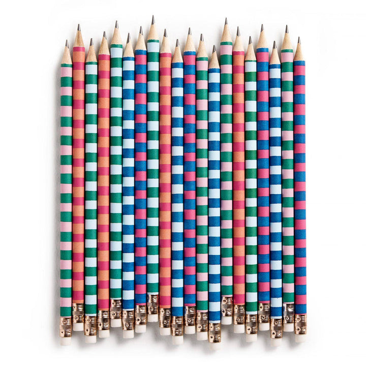 Varsity Stripes #2 Pencils, Set of 10