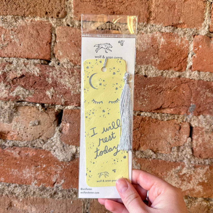 I Will Rest Today Paper Bookmark