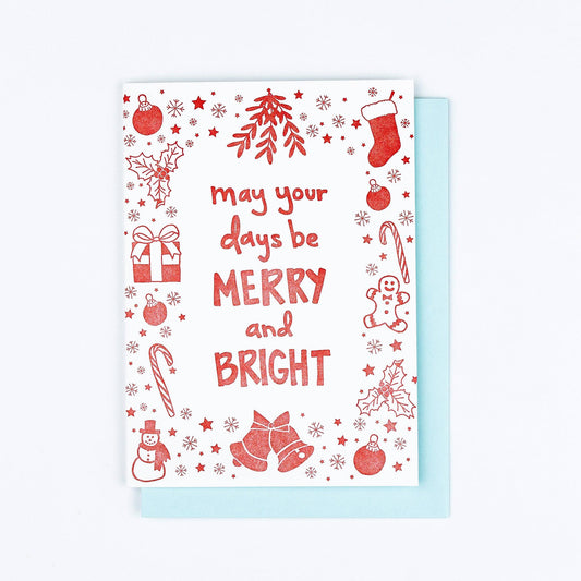 Merry and Bright Holiday Card