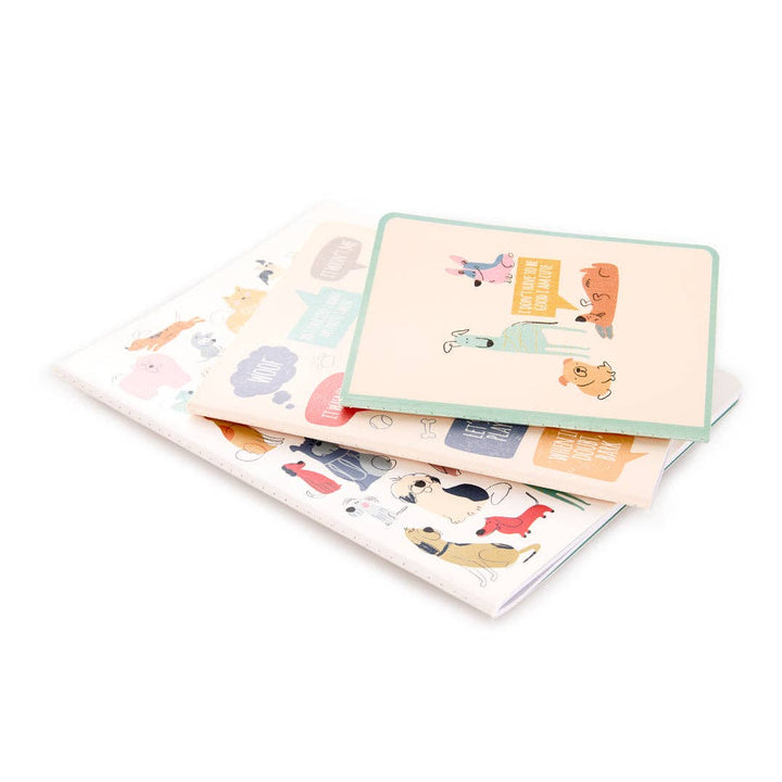 If Dogs Could Talk Stitched Notebooks, Set of 3