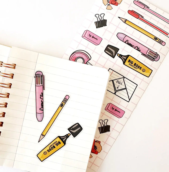 Office Supplies Sticker Sheet