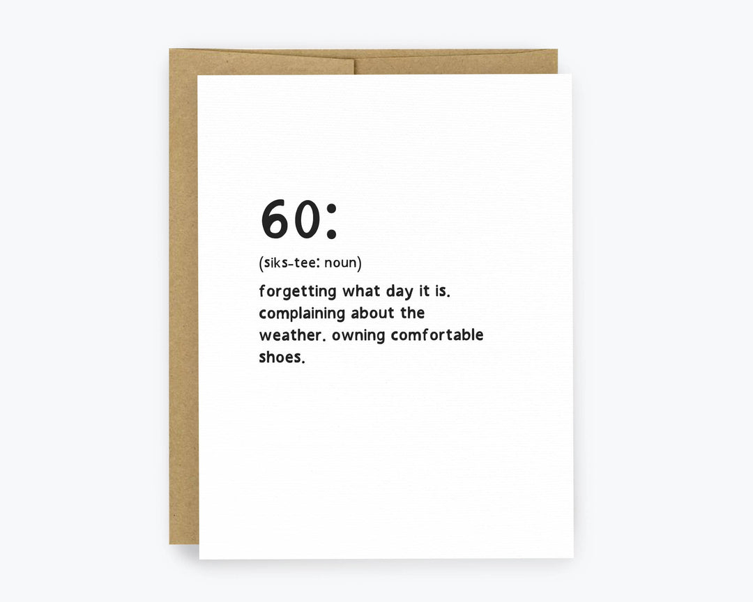 60th Birthday Card