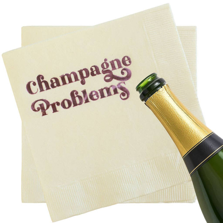Champagne Problems  Cocktail Napkin, Box of 20