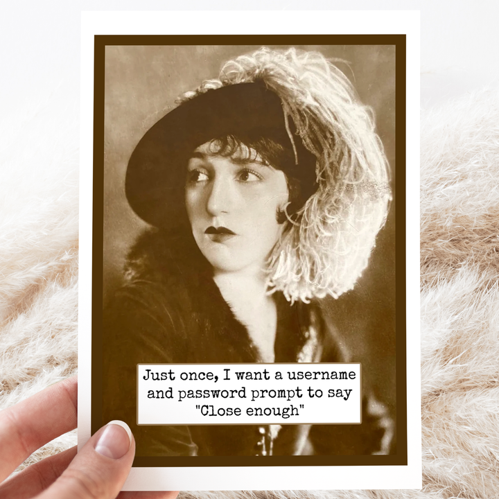 Just Once Greeting Card