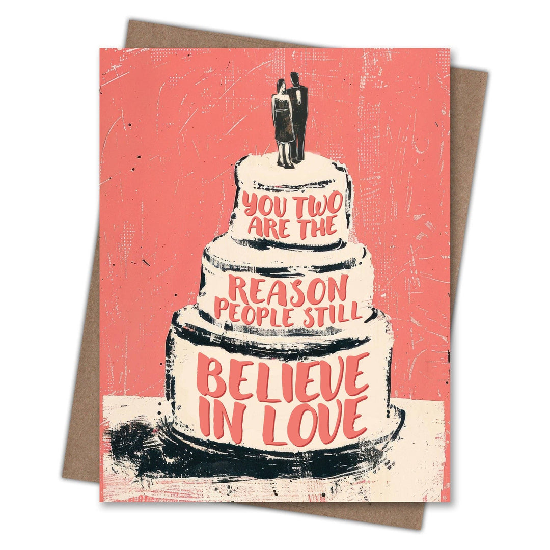 Believe in Love  Wedding Card