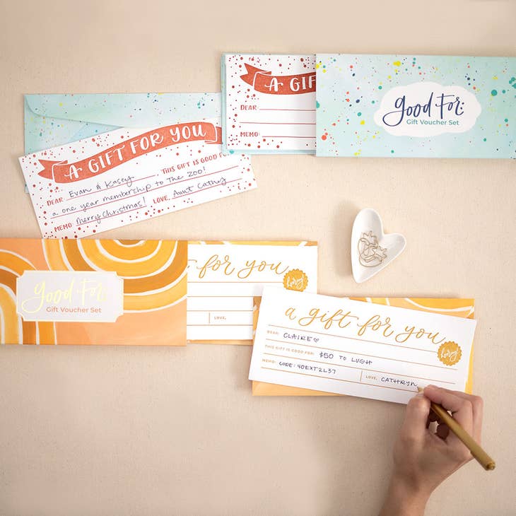 Good For: Speckle Gift Voucher Set