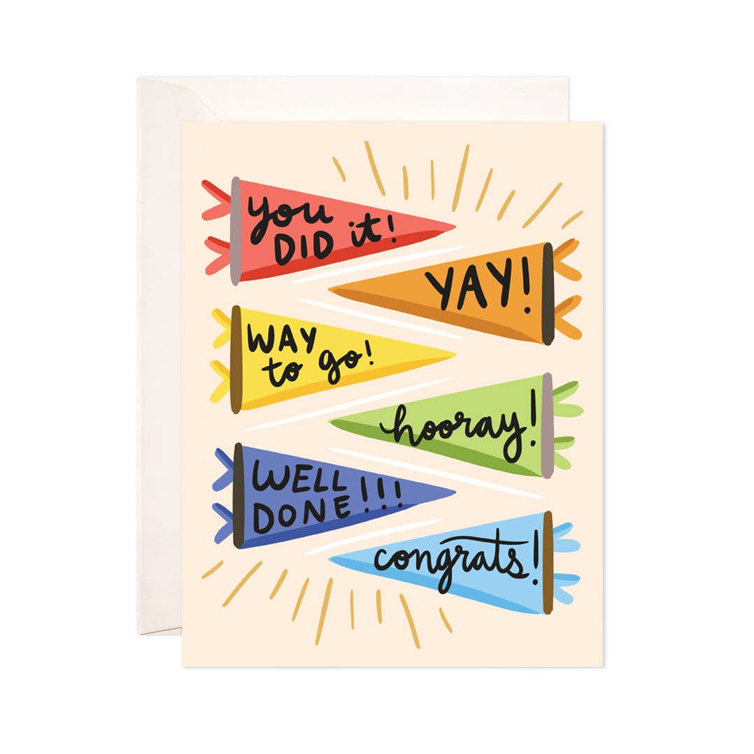 Pennant Graduation Card