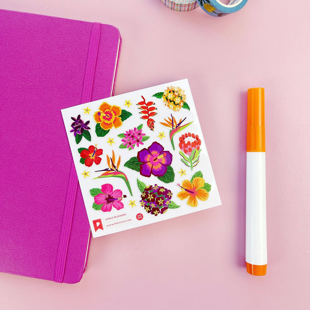 Jungle Blossoms Stickers