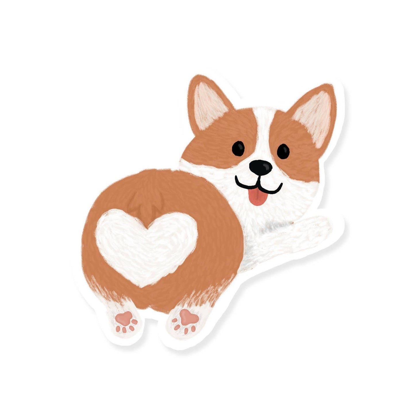 Corgi Butt Sticker