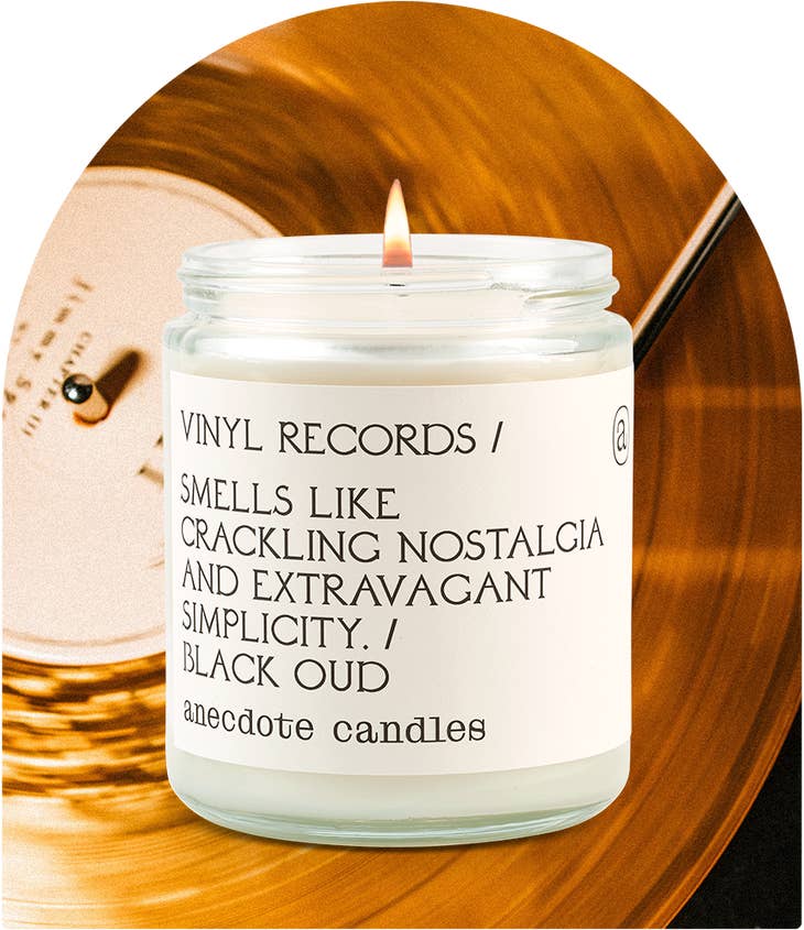 Vinyl Records Candle, 7.8 oz