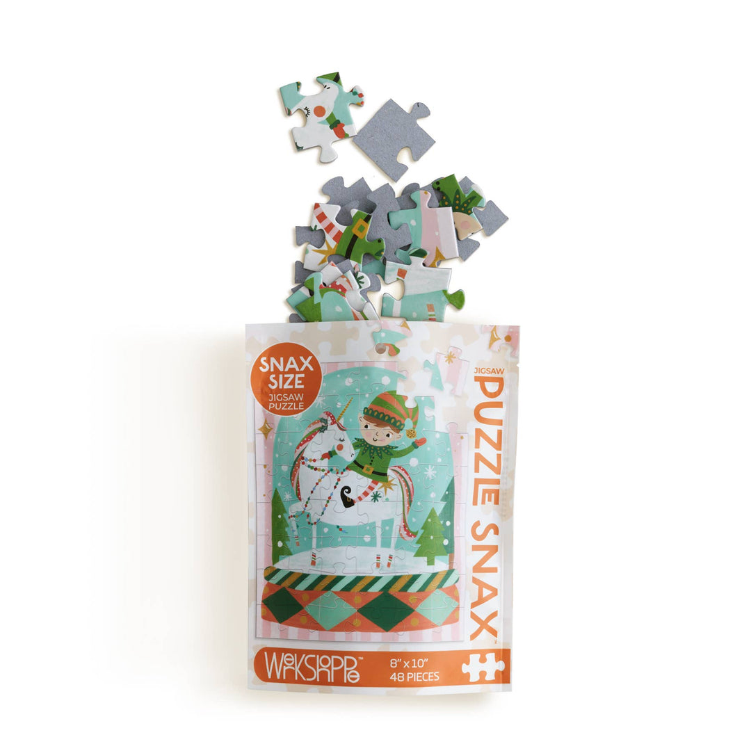 Magic Snow Globe Snax Puzzle, 48 Pieces