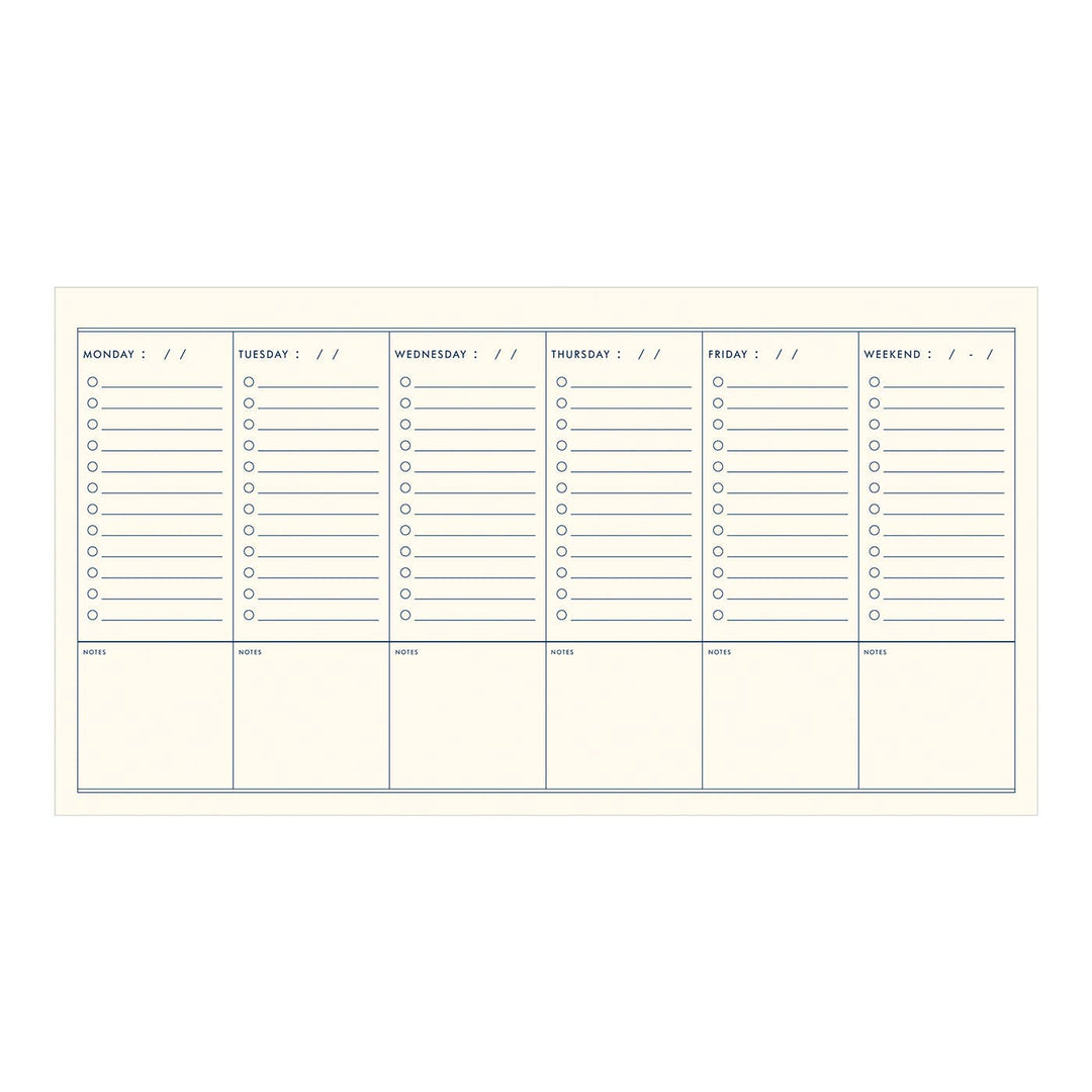 To Do Undated Weekly Planner