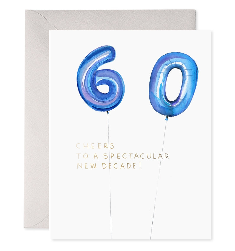 Helium 60 Birthday Card