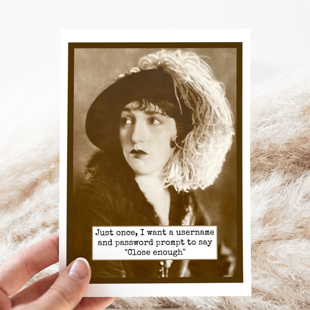 Just Once Greeting Card