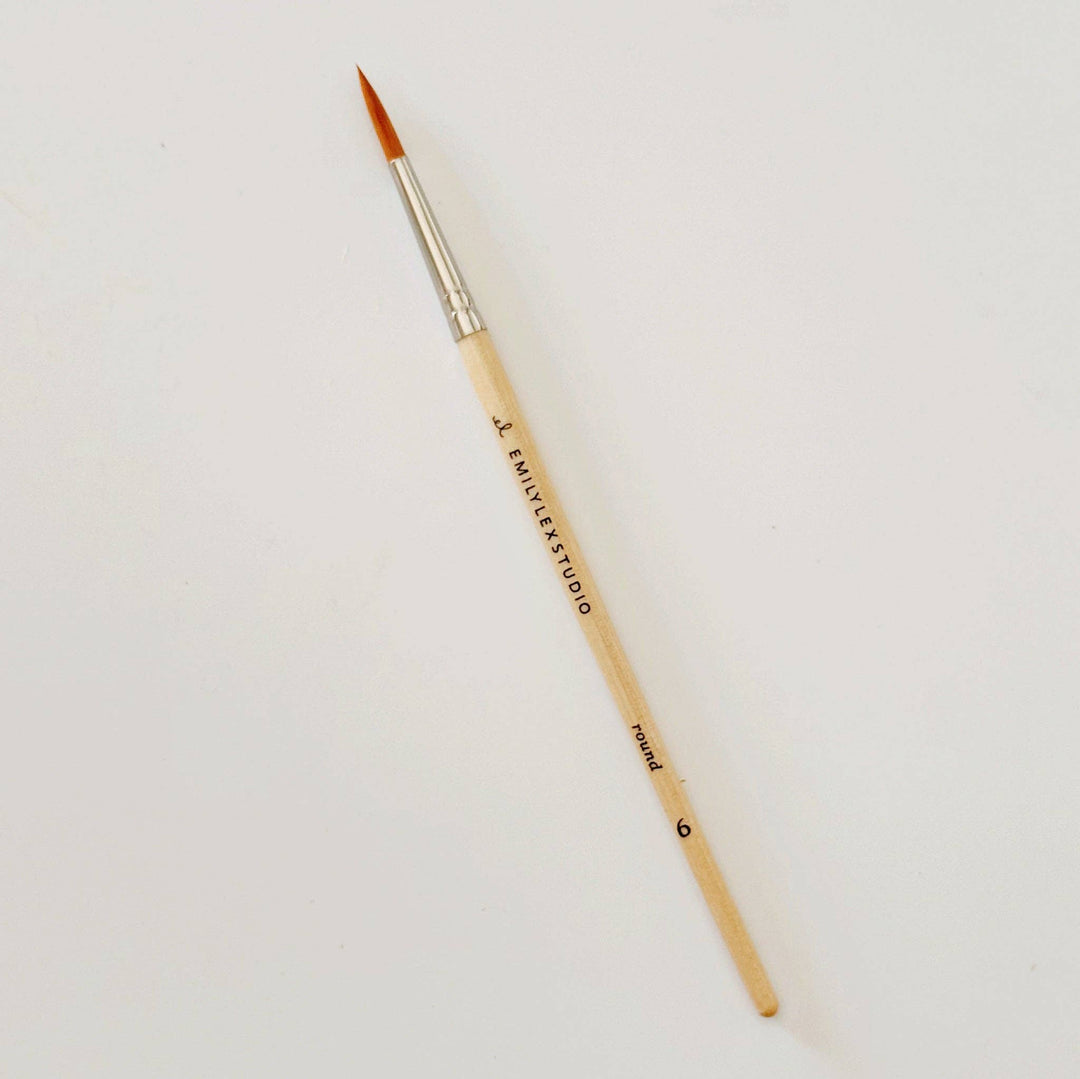 Watercolor Wood Paintbrushes, Set of 5