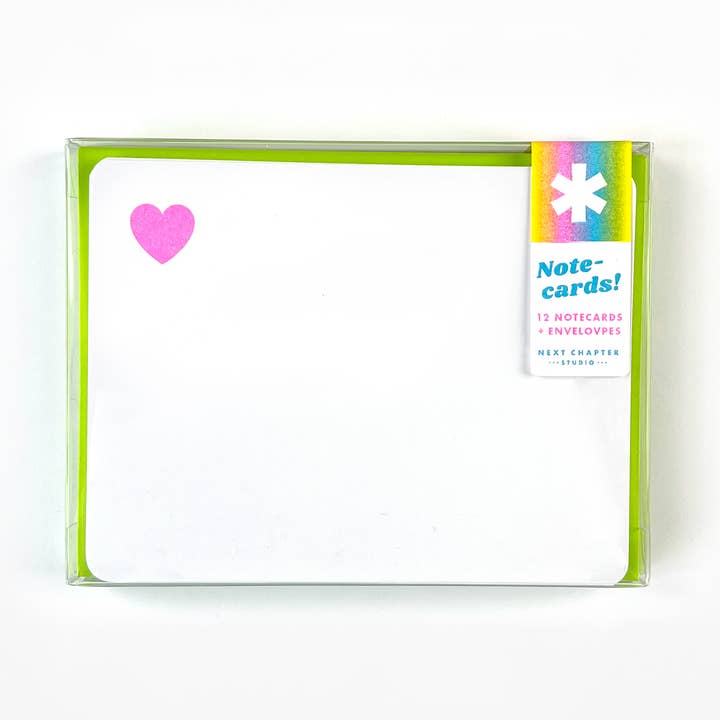 Riso Printed Flat Notecards, Box 0f 12, 3 Designs