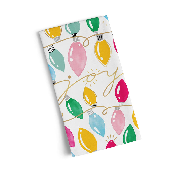 Merry Joy Lights Cotton Tea Towel