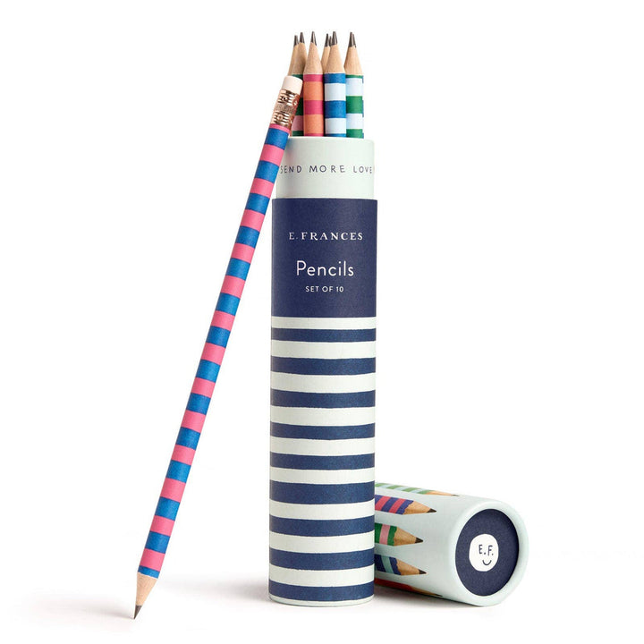 Varsity Stripes #2 Pencils, Set of 10