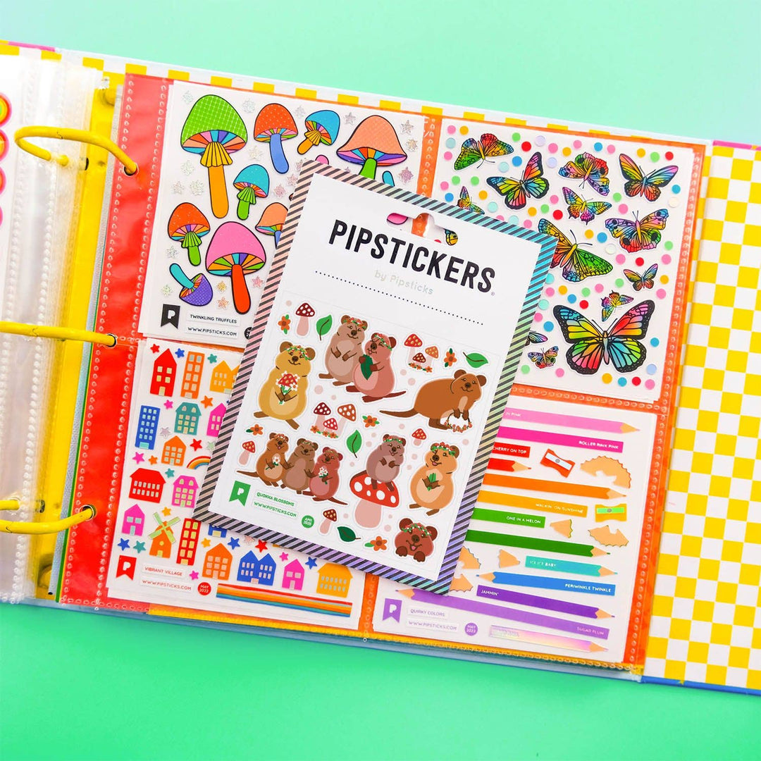 Quokka Blossoms Stickers