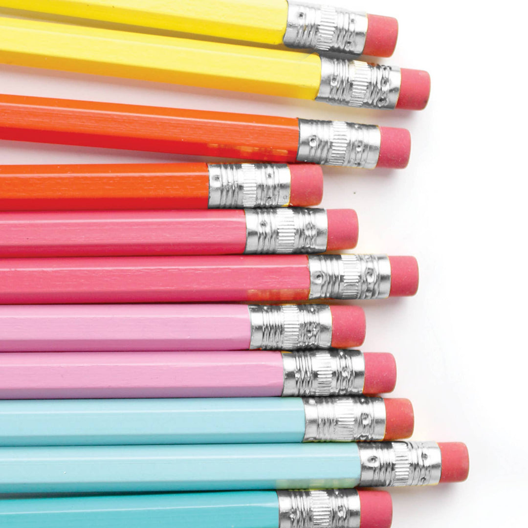 Rainbow Mini Pencils, Set of 12