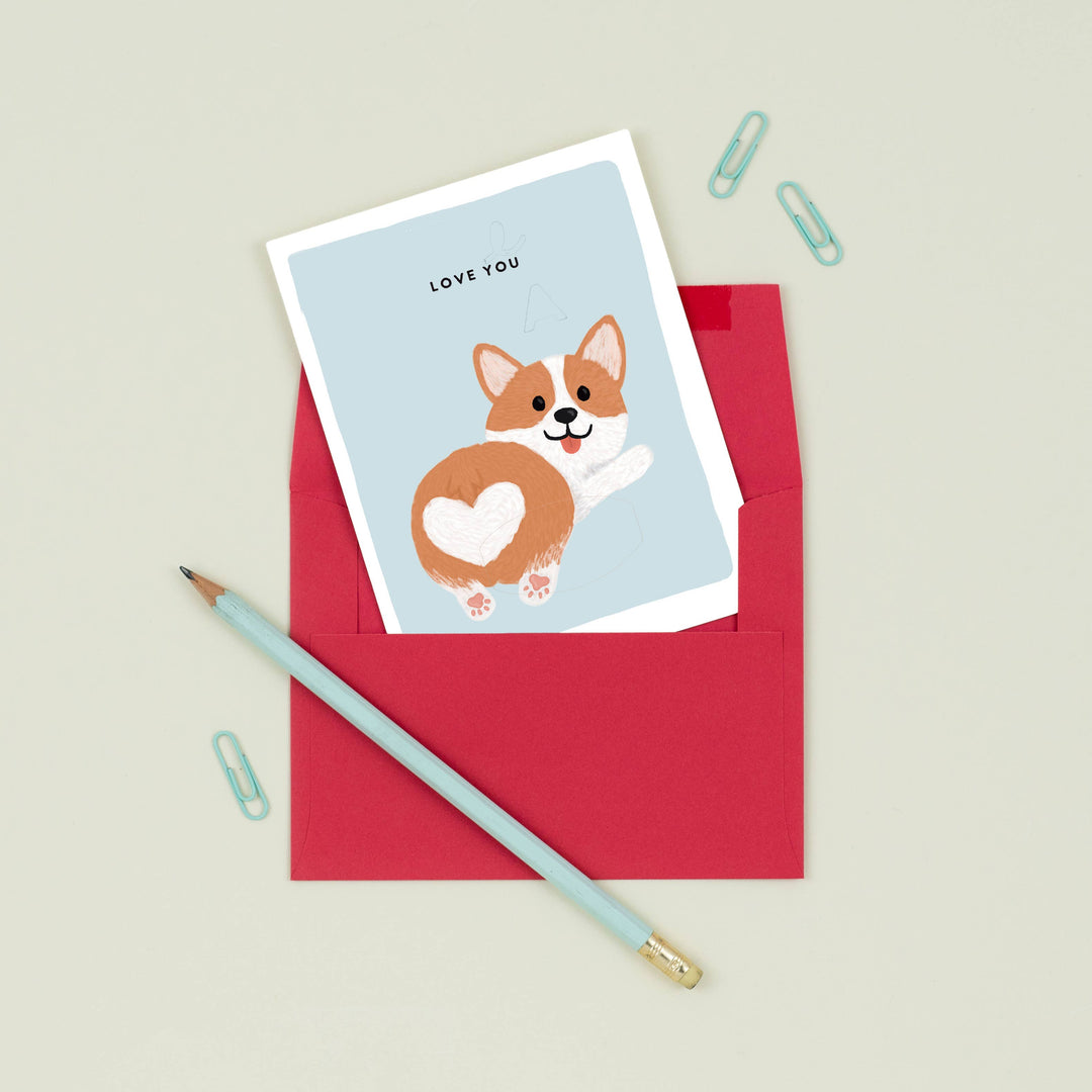 Corgi Love You Card