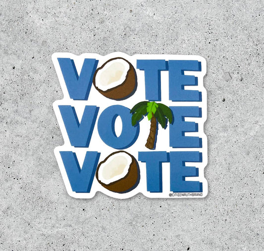 Coconut Vote Sticker