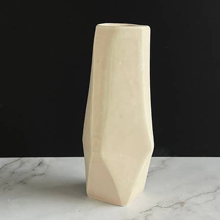 Chisel Vase, 6.75", 2 colors