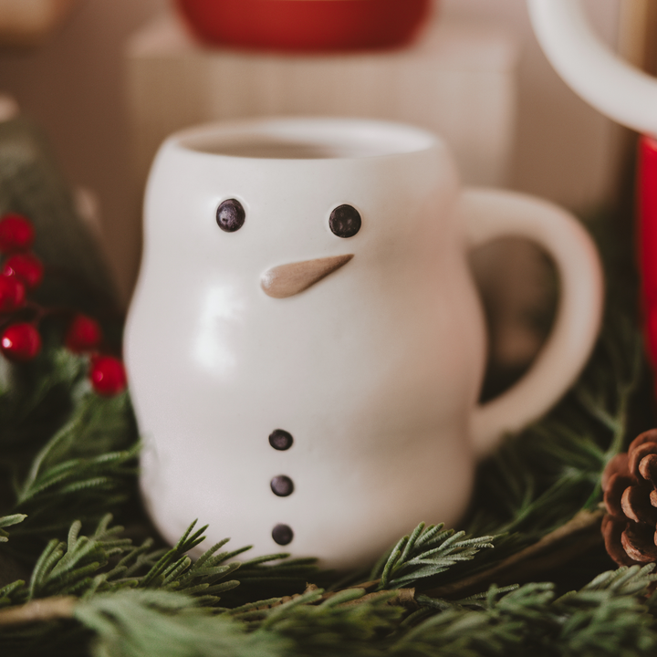 Snowman Ceramic Mug, 21 oz