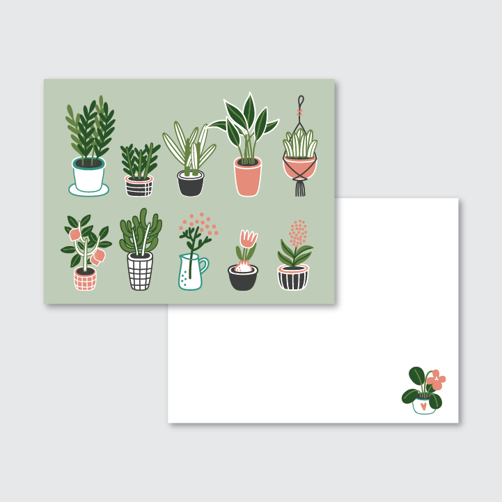 Plant Lady Stationery, Box of 12